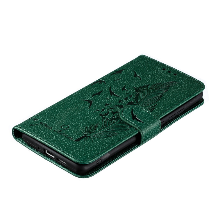 Feather Pattern Litchi Texture Horizontal Flip Leather Case with Wallet & Holder & Card Slots For Huawei P30 Pro