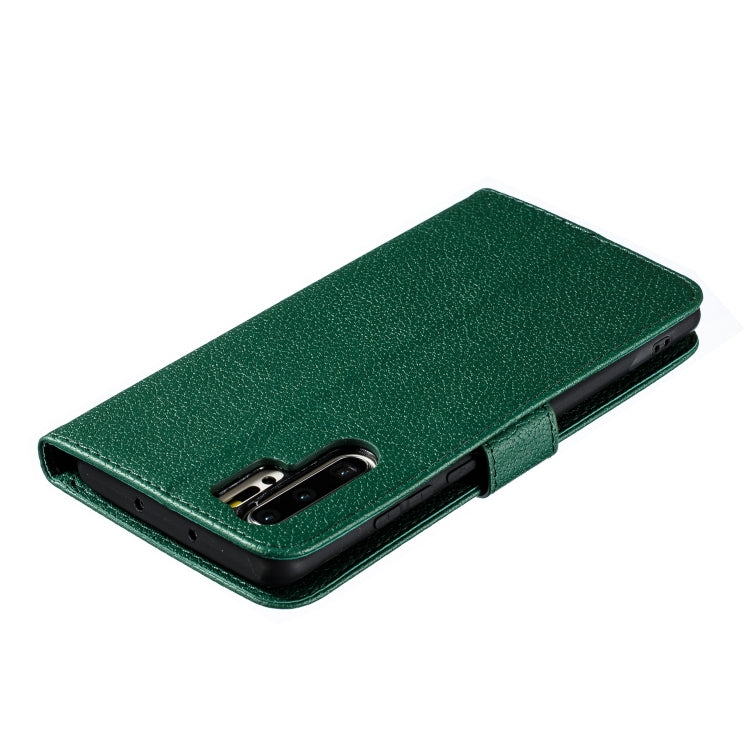 Feather Pattern Litchi Texture Horizontal Flip Leather Case with Wallet & Holder & Card Slots For Huawei P30 Pro
