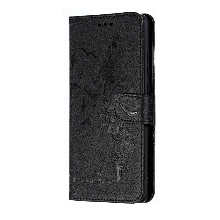 Feather Pattern Litchi Texture Horizontal Flip Leather Case with Wallet & Holder & Card Slots For Huawei P30 Pro