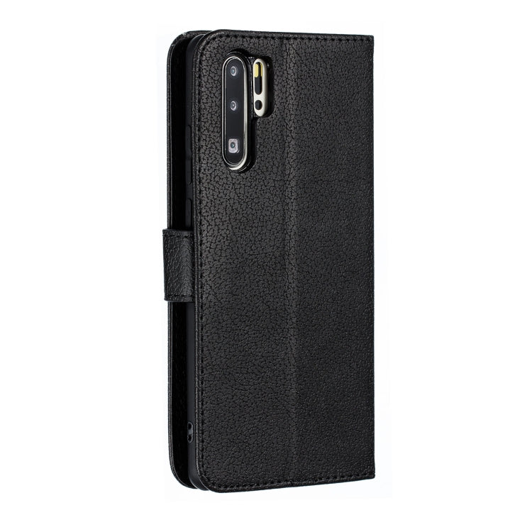 Feather Pattern Litchi Texture Horizontal Flip Leather Case with Wallet & Holder & Card Slots For Huawei P30 Pro