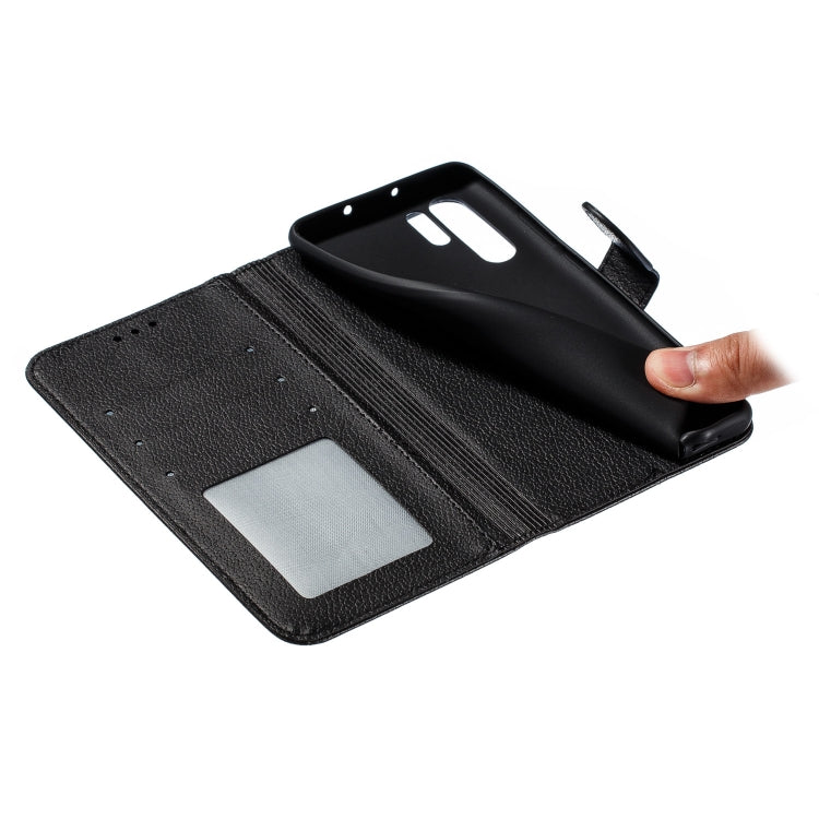 Feather Pattern Litchi Texture Horizontal Flip Leather Case with Wallet & Holder & Card Slots For Huawei P30 Pro