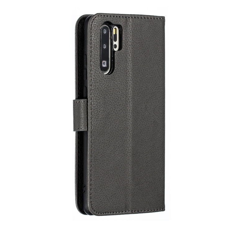 Feather Pattern Litchi Texture Horizontal Flip Leather Case with Wallet & Holder & Card Slots For Huawei P30 Pro