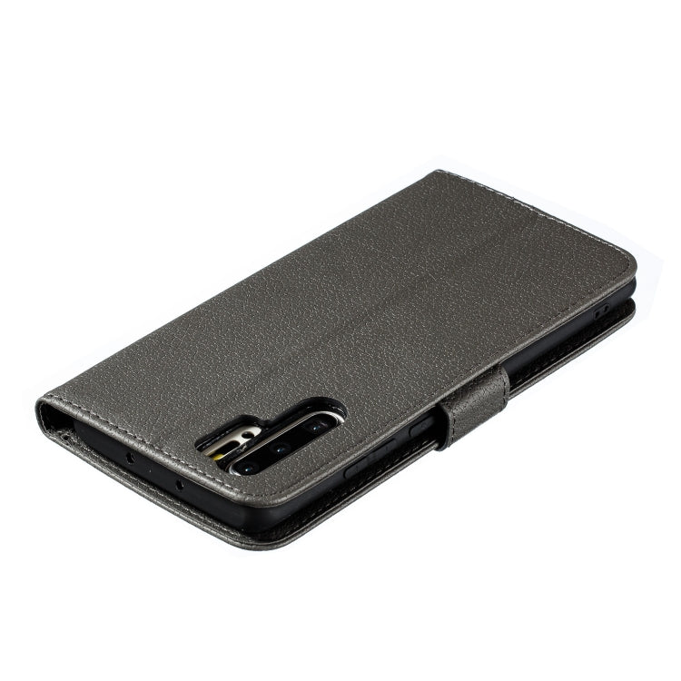 Feather Pattern Litchi Texture Horizontal Flip Leather Case with Wallet & Holder & Card Slots For Huawei P30 Pro