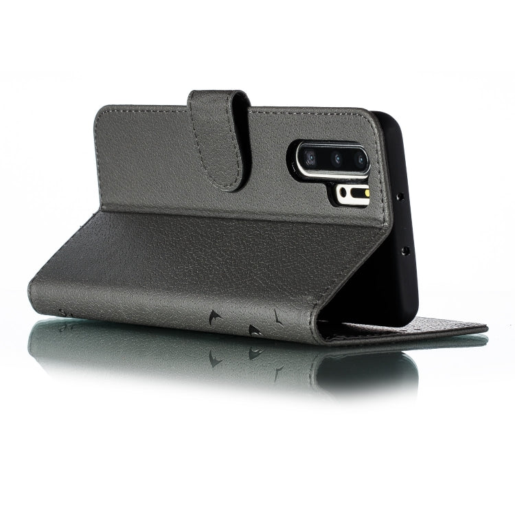 Feather Pattern Litchi Texture Horizontal Flip Leather Case with Wallet & Holder & Card Slots For Huawei P30 Pro