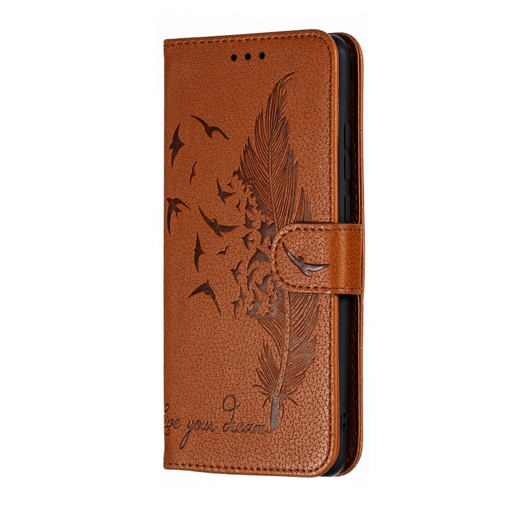 Feather Pattern Litchi Texture Horizontal Flip Leather Case with Wallet & Holder & Card Slots For Huawei P30 Pro