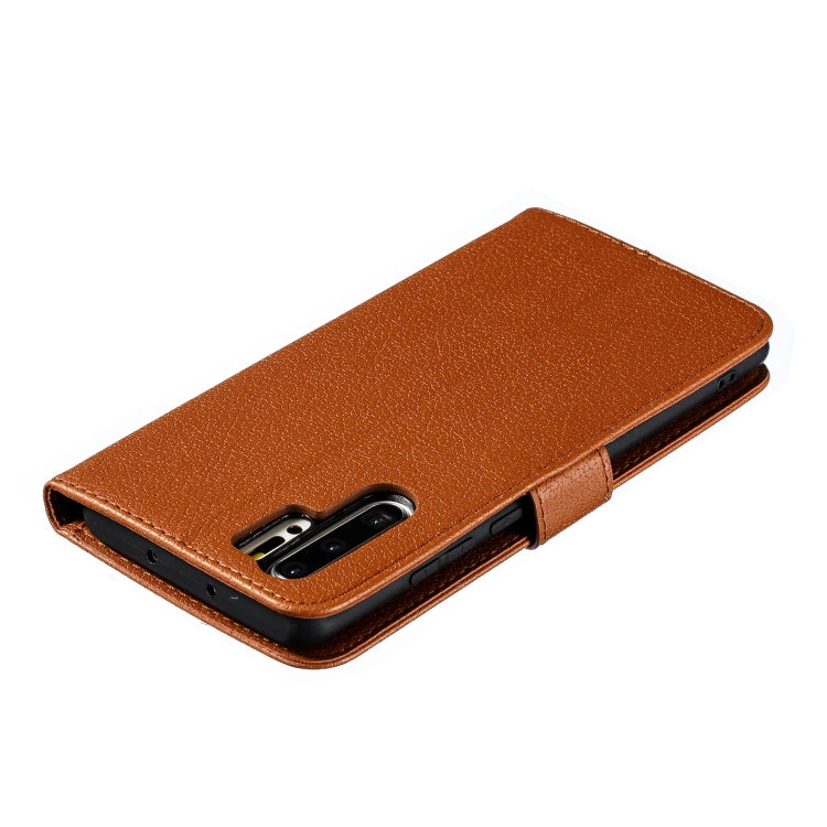 Feather Pattern Litchi Texture Horizontal Flip Leather Case with Wallet & Holder & Card Slots For Huawei P30 Pro