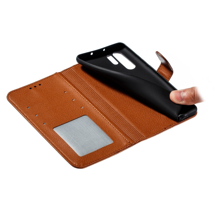 Feather Pattern Litchi Texture Horizontal Flip Leather Case with Wallet & Holder & Card Slots For Huawei P30 Pro