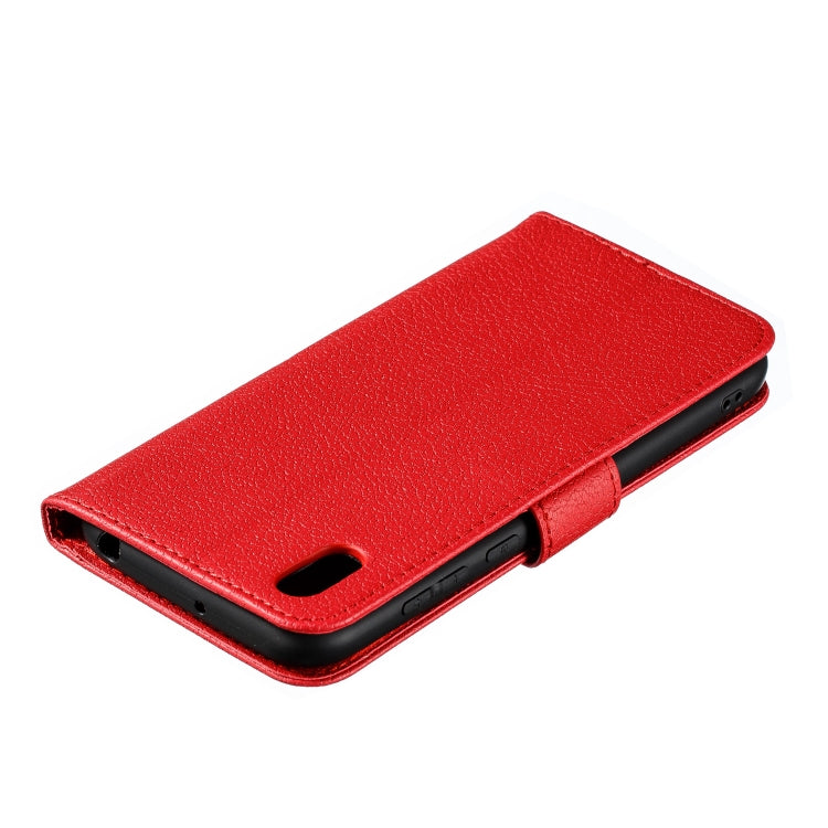 Feather Pattern Litchi Texture Horizontal Flip Leather Case with Wallet & Holder & Card Slots For Huawei Y5 (2019) / Honor 8S