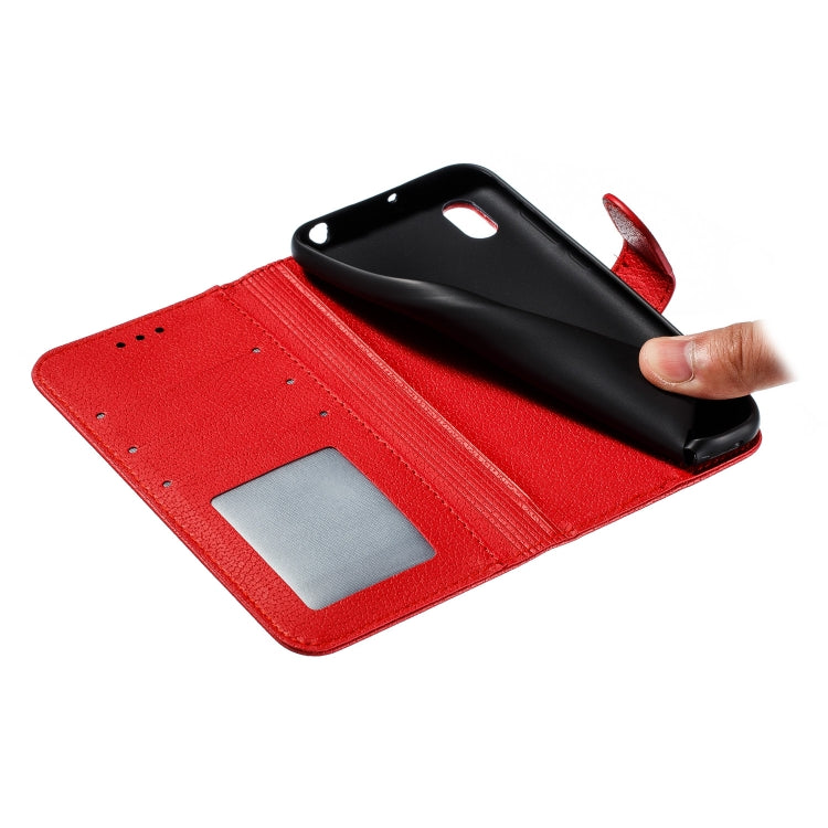 Feather Pattern Litchi Texture Horizontal Flip Leather Case with Wallet & Holder & Card Slots For Huawei Y5 (2019) / Honor 8S