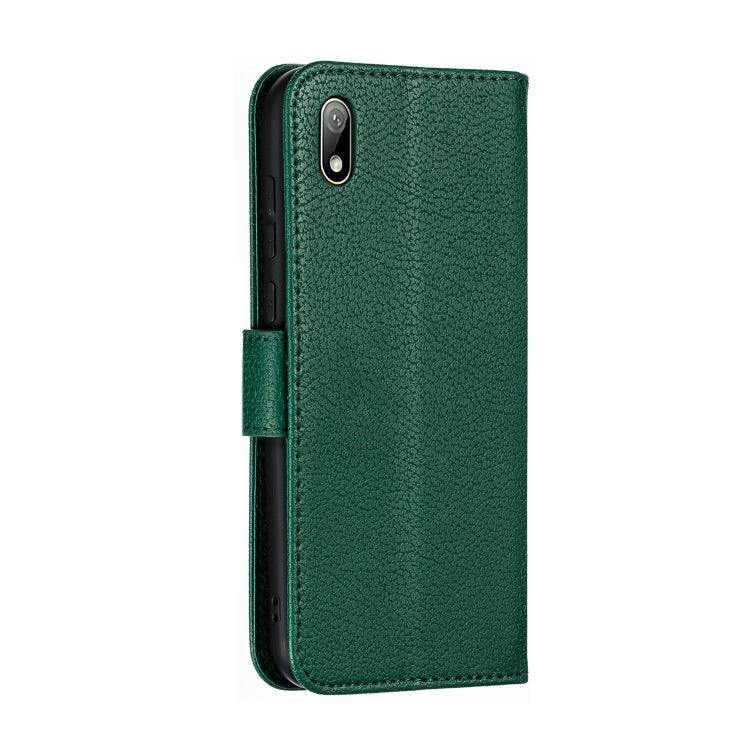 Feather Pattern Litchi Texture Horizontal Flip Leather Case with Wallet & Holder & Card Slots For Huawei Y5 (2019) / Honor 8S