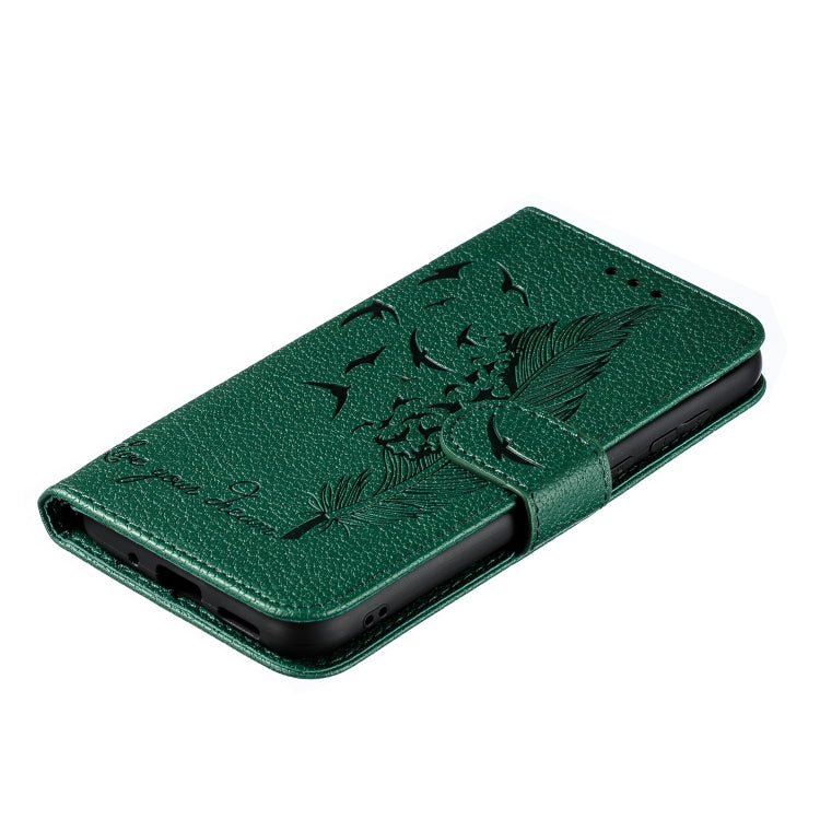 Feather Pattern Litchi Texture Horizontal Flip Leather Case with Wallet & Holder & Card Slots For Huawei Y5 (2019) / Honor 8S