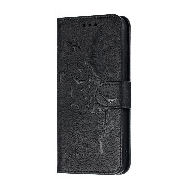 Feather Pattern Litchi Texture Horizontal Flip Leather Case with Wallet & Holder & Card Slots For Huawei Y5 (2019) / Honor 8S