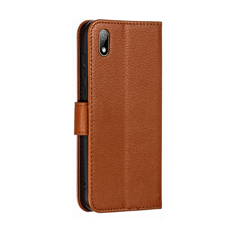 Feather Pattern Litchi Texture Horizontal Flip Leather Case with Wallet & Holder & Card Slots For Huawei Y5 (2019) / Honor 8S