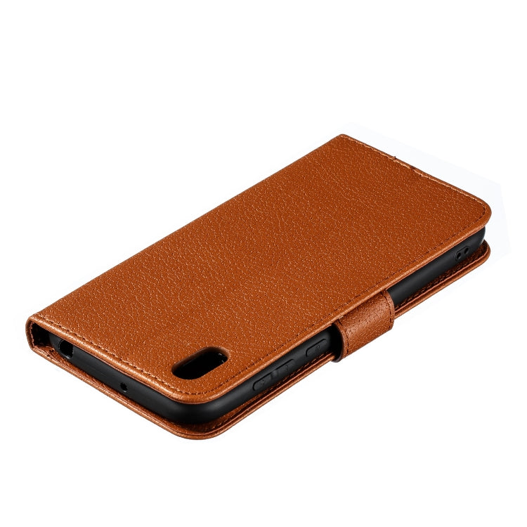 Feather Pattern Litchi Texture Horizontal Flip Leather Case with Wallet & Holder & Card Slots For Huawei Y5 (2019) / Honor 8S