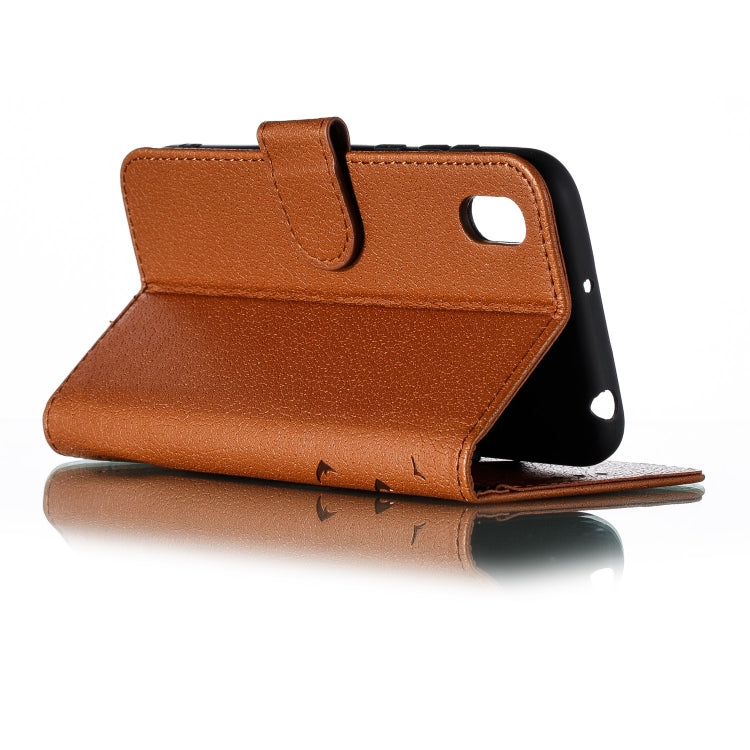 Feather Pattern Litchi Texture Horizontal Flip Leather Case with Wallet & Holder & Card Slots For Huawei Y5 (2019) / Honor 8S
