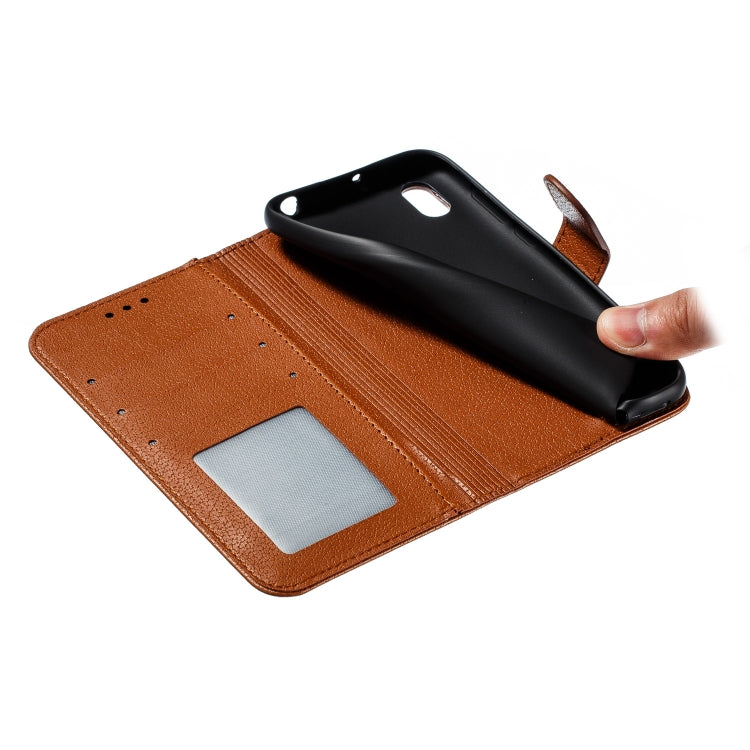 Feather Pattern Litchi Texture Horizontal Flip Leather Case with Wallet & Holder & Card Slots For Huawei Y5 (2019) / Honor 8S