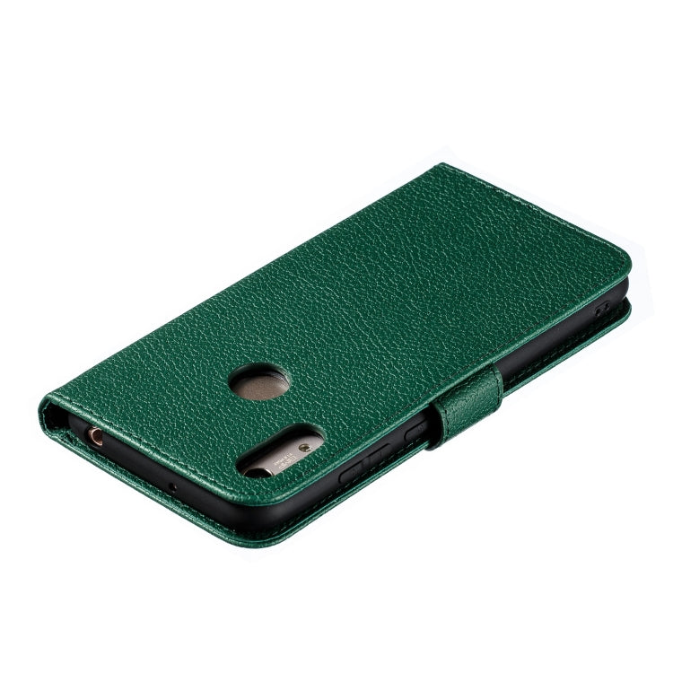 Feather Pattern Litchi Texture Horizontal Flip Leather Case with Wallet & Holder & Card Slots For Huawei Y6 (2019) / Honor Play 8A