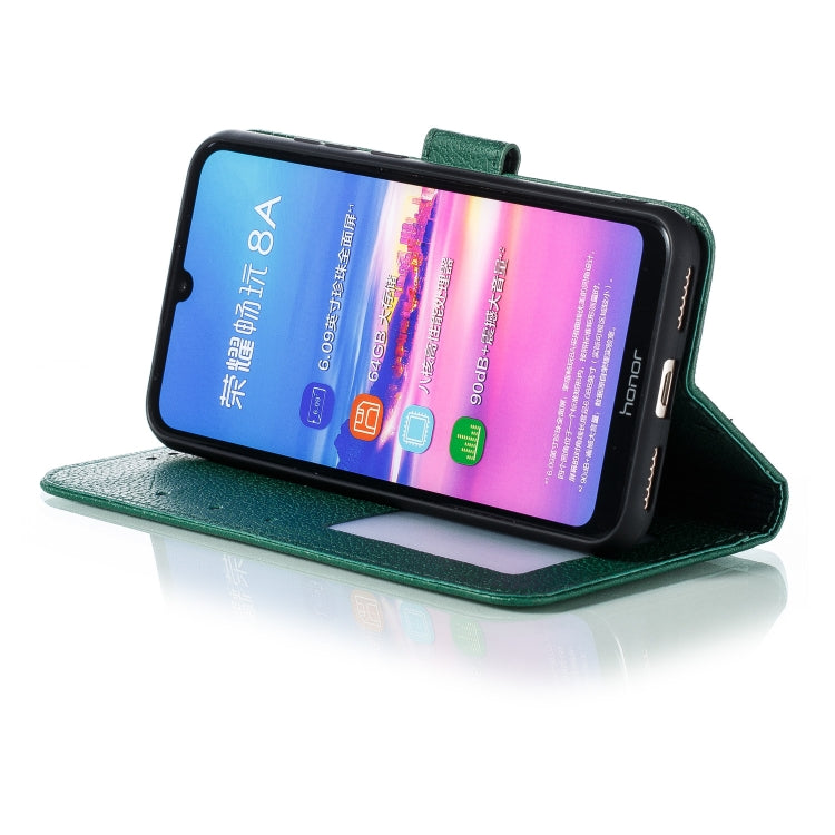 Feather Pattern Litchi Texture Horizontal Flip Leather Case with Wallet & Holder & Card Slots For Huawei Y6 (2019) / Honor Play 8A