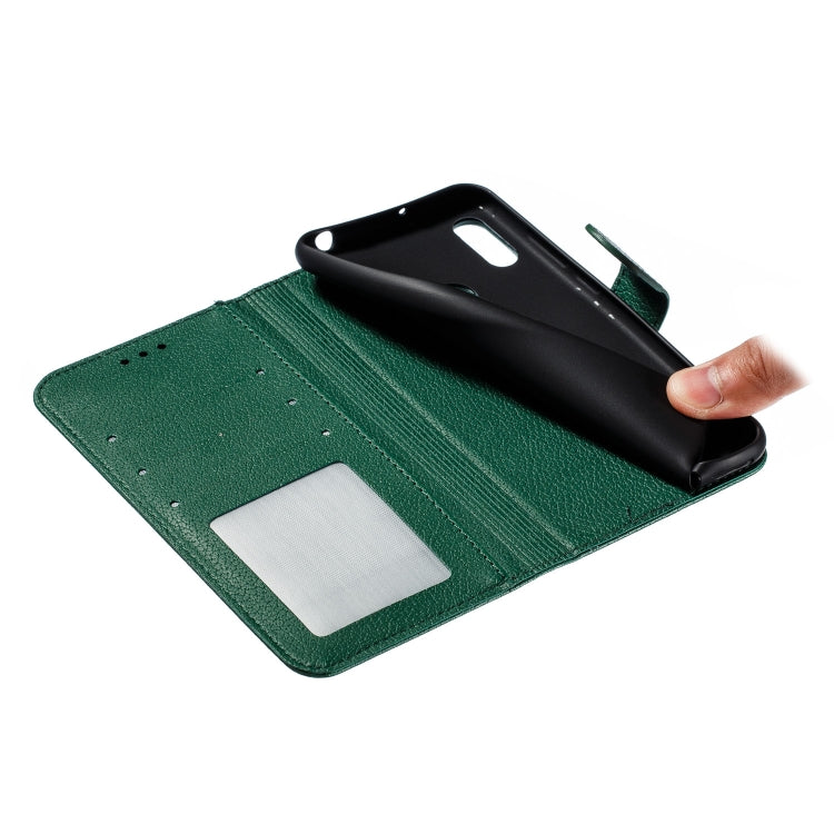 Feather Pattern Litchi Texture Horizontal Flip Leather Case with Wallet & Holder & Card Slots For Huawei Y6 (2019) / Honor Play 8A