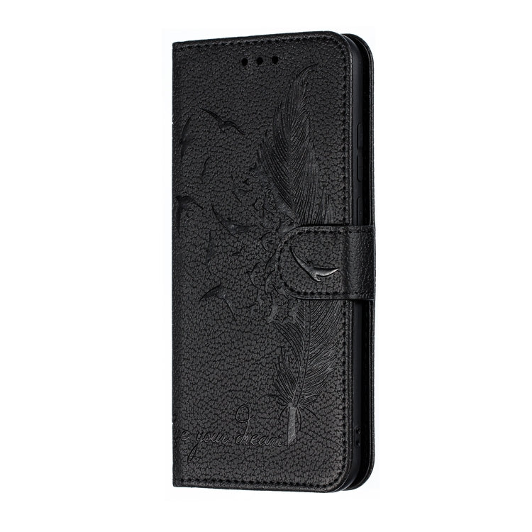 Feather Pattern Litchi Texture Horizontal Flip Leather Case with Wallet & Holder & Card Slots For Huawei Y6 (2019) / Honor Play 8A