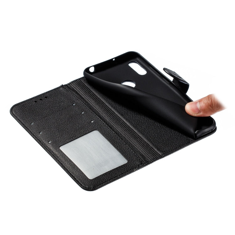 Feather Pattern Litchi Texture Horizontal Flip Leather Case with Wallet & Holder & Card Slots For Huawei Y6 (2019) / Honor Play 8A