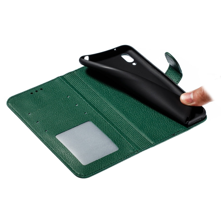 Feather Pattern Litchi Texture Horizontal Flip Leather Case with Wallet & Holder & Card Slots For Huawei Y7 (2019)