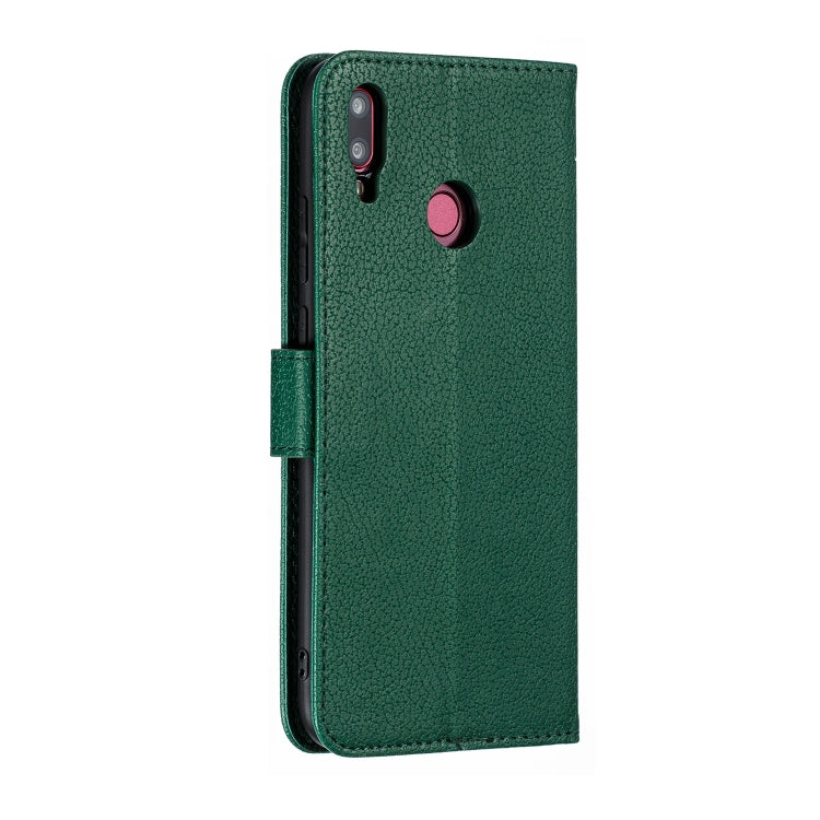 Feather Pattern Litchi Texture Horizontal Flip Leather Case with Wallet & Holder & Card Slots For Huawei Y9 (2019)