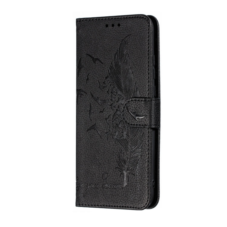 Feather Pattern Litchi Texture Horizontal Flip Leather Case with Wallet & Holder & Card Slots For Huawei Y9 (2019)