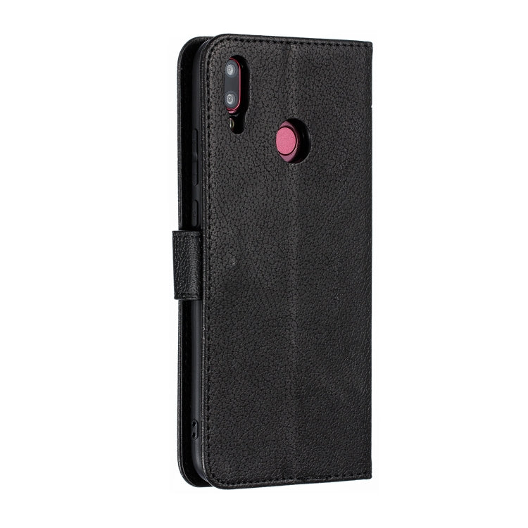 Feather Pattern Litchi Texture Horizontal Flip Leather Case with Wallet & Holder & Card Slots For Huawei Y9 (2019)
