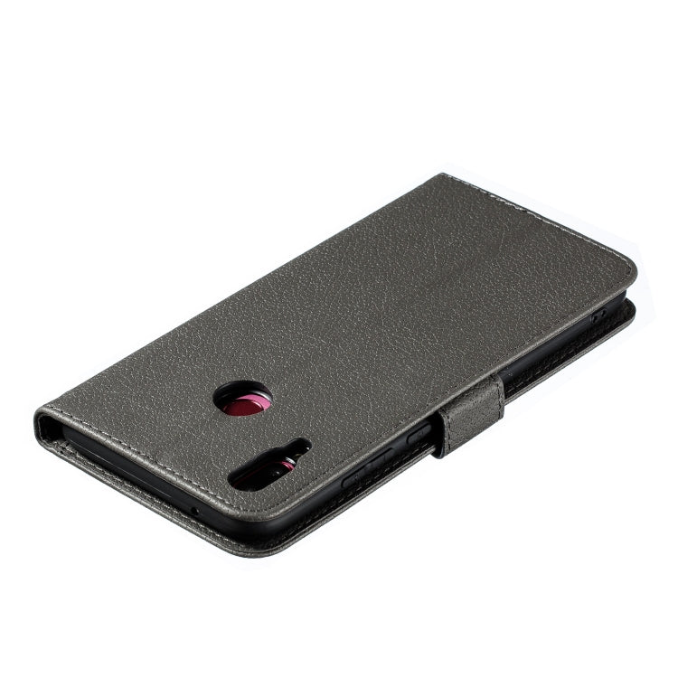 Feather Pattern Litchi Texture Horizontal Flip Leather Case with Wallet & Holder & Card Slots For Huawei Y9 (2019)