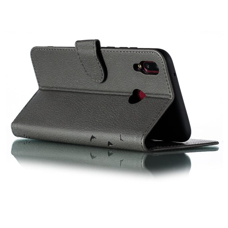 Feather Pattern Litchi Texture Horizontal Flip Leather Case with Wallet & Holder & Card Slots For Huawei Y9 (2019)