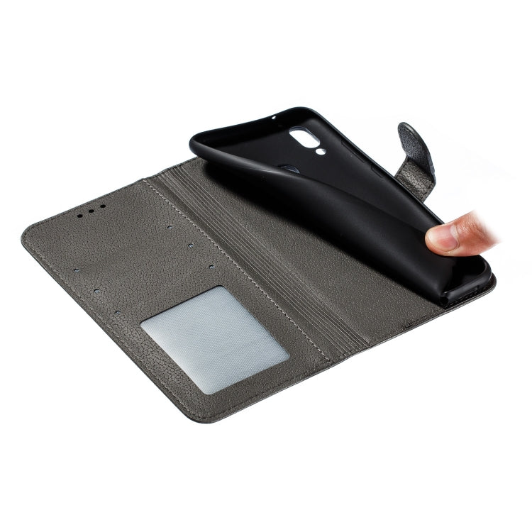Feather Pattern Litchi Texture Horizontal Flip Leather Case with Wallet & Holder & Card Slots For Huawei Y9 (2019)