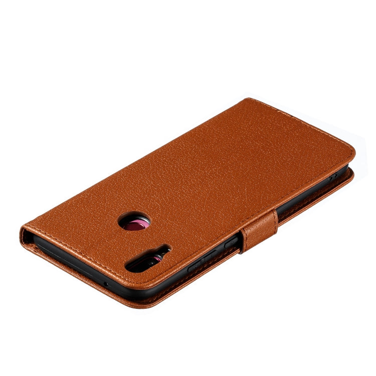Feather Pattern Litchi Texture Horizontal Flip Leather Case with Wallet & Holder & Card Slots For Huawei Y9 (2019)
