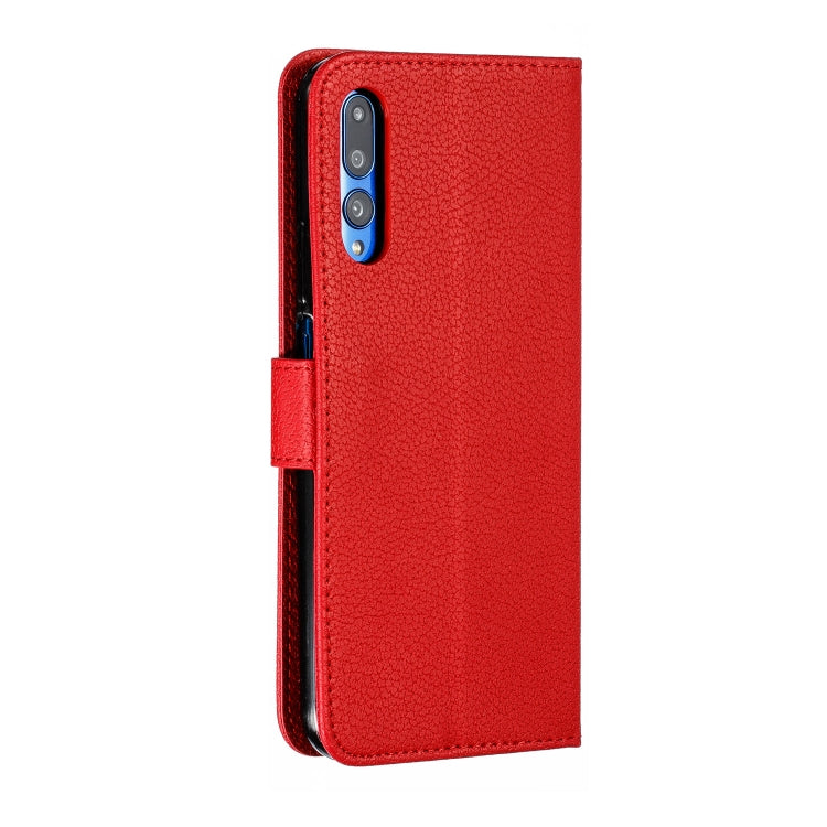 Feather Pattern Litchi Texture Horizontal Flip Leather Case with Wallet & Holder & Card Slots For Huawei Honor 9X Pro