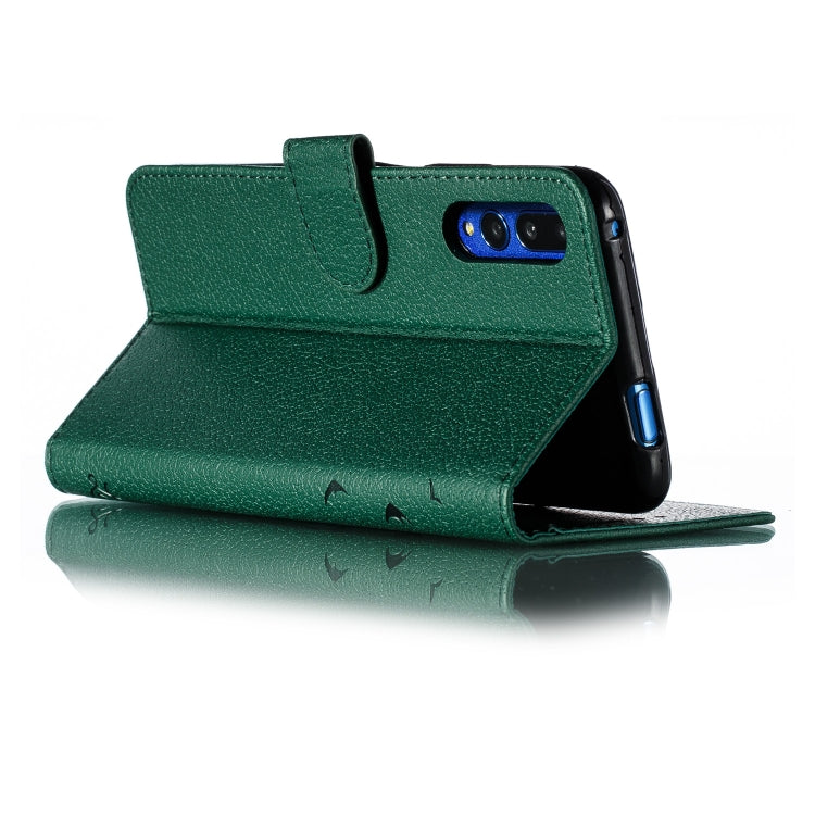 Feather Pattern Litchi Texture Horizontal Flip Leather Case with Wallet & Holder & Card Slots For Huawei Honor 9X Pro