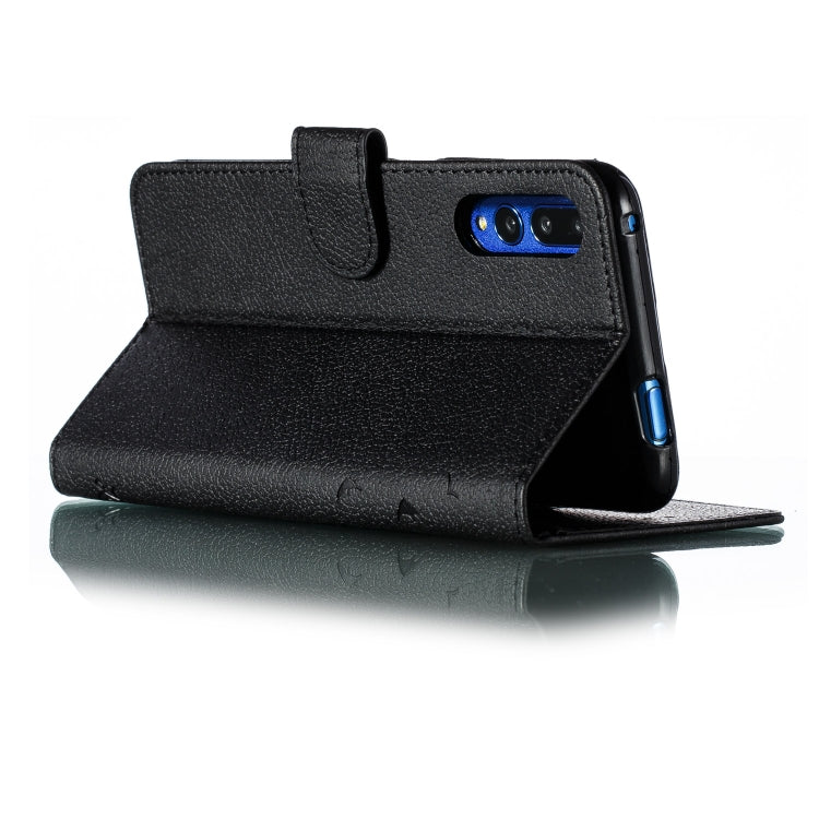 Feather Pattern Litchi Texture Horizontal Flip Leather Case with Wallet & Holder & Card Slots For Huawei Honor 9X Pro