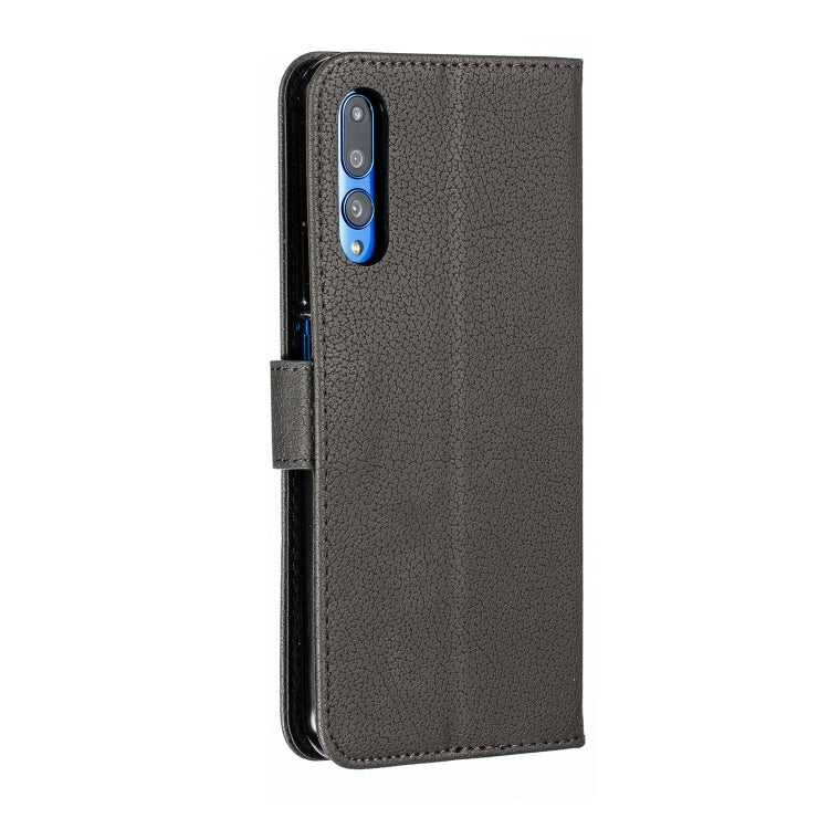 Feather Pattern Litchi Texture Horizontal Flip Leather Case with Wallet & Holder & Card Slots For Huawei Honor 9X Pro