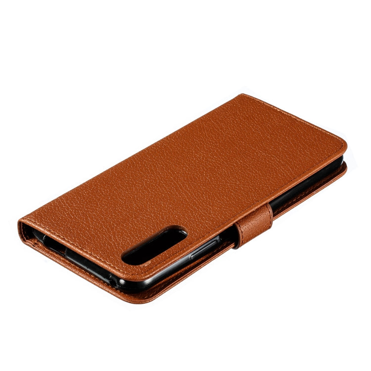Feather Pattern Litchi Texture Horizontal Flip Leather Case with Wallet & Holder & Card Slots For Huawei Honor 9X Pro
