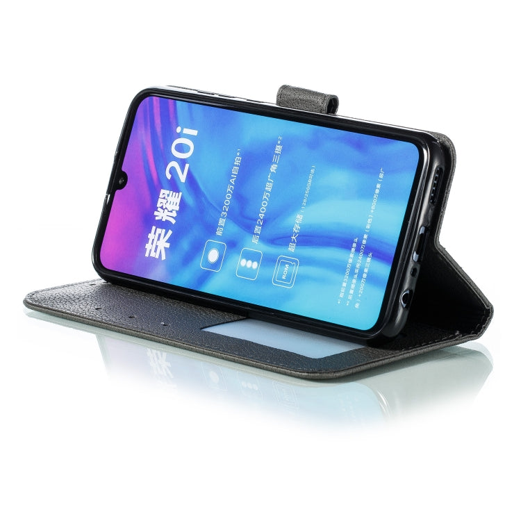 Feather Pattern Litchi Texture Horizontal Flip Leather Case with Wallet & Holder & Card Slots For Huawei Honor 10i / P Smart+ 2019 / Honor 20i / Honor 10 Lite