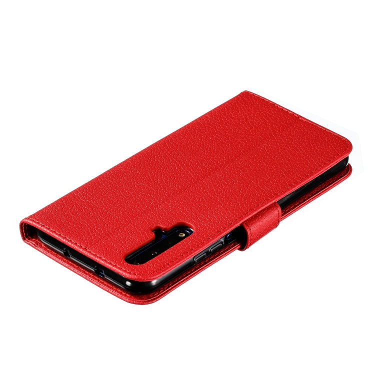 Feather Pattern Litchi Texture Horizontal Flip Leather Case with Wallet & Holder & Card Slots For Huawei Honor 20