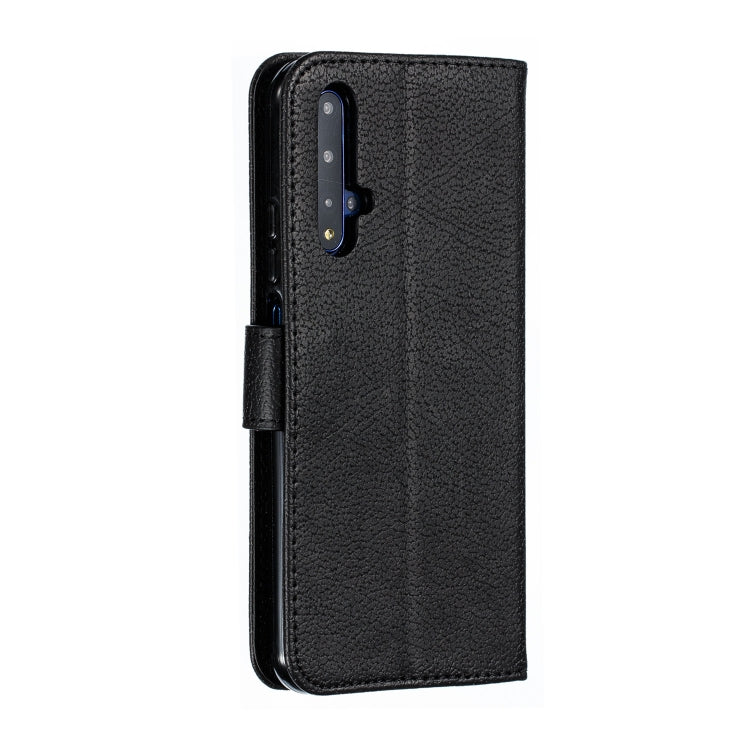 Feather Pattern Litchi Texture Horizontal Flip Leather Case with Wallet & Holder & Card Slots For Huawei Honor 20