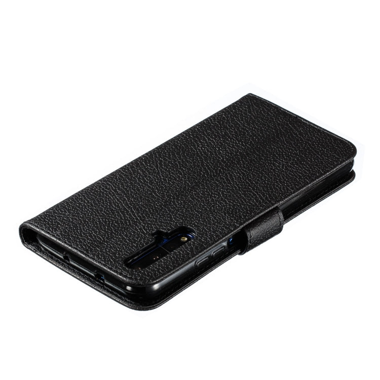 Feather Pattern Litchi Texture Horizontal Flip Leather Case with Wallet & Holder & Card Slots For Huawei Honor 20