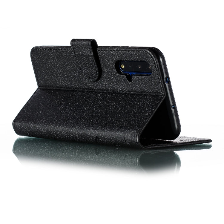 Feather Pattern Litchi Texture Horizontal Flip Leather Case with Wallet & Holder & Card Slots For Huawei Honor 20