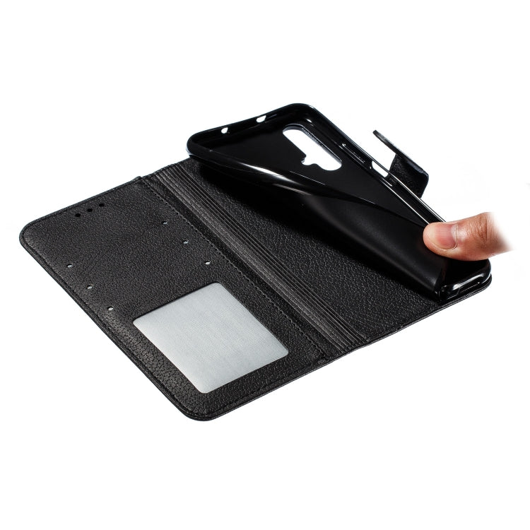 Feather Pattern Litchi Texture Horizontal Flip Leather Case with Wallet & Holder & Card Slots For Huawei Honor 20