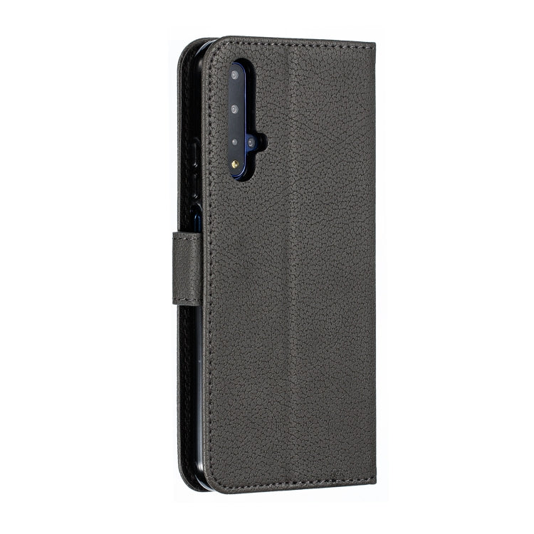 Feather Pattern Litchi Texture Horizontal Flip Leather Case with Wallet & Holder & Card Slots For Huawei Honor 20