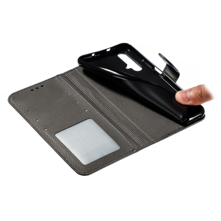 Feather Pattern Litchi Texture Horizontal Flip Leather Case with Wallet & Holder & Card Slots For Huawei Honor 20