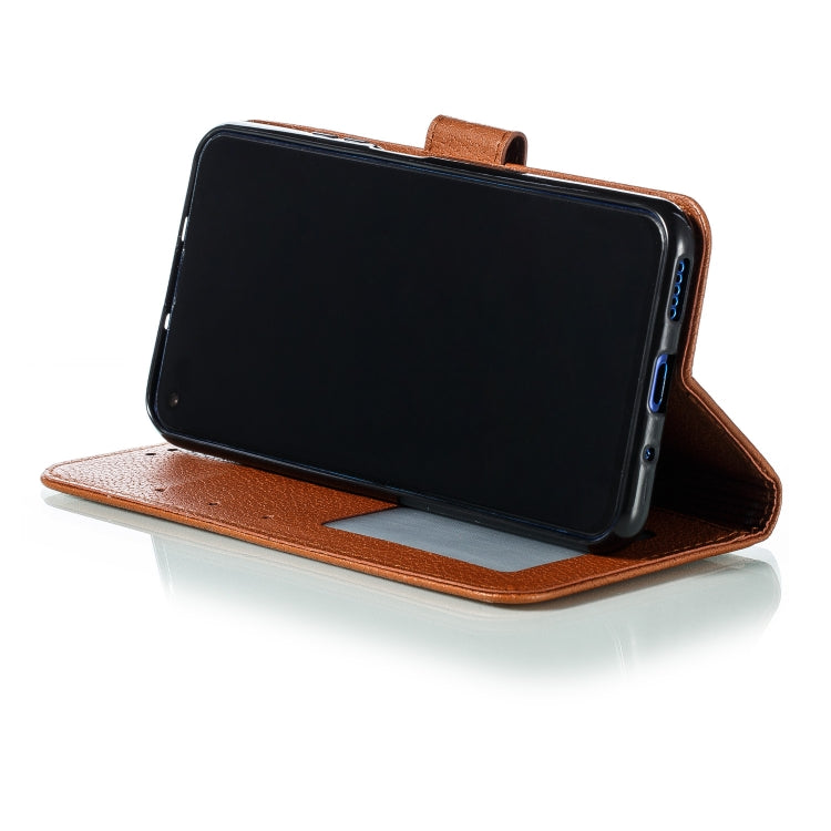 Feather Pattern Litchi Texture Horizontal Flip Leather Case with Wallet & Holder & Card Slots For Huawei Honor 20