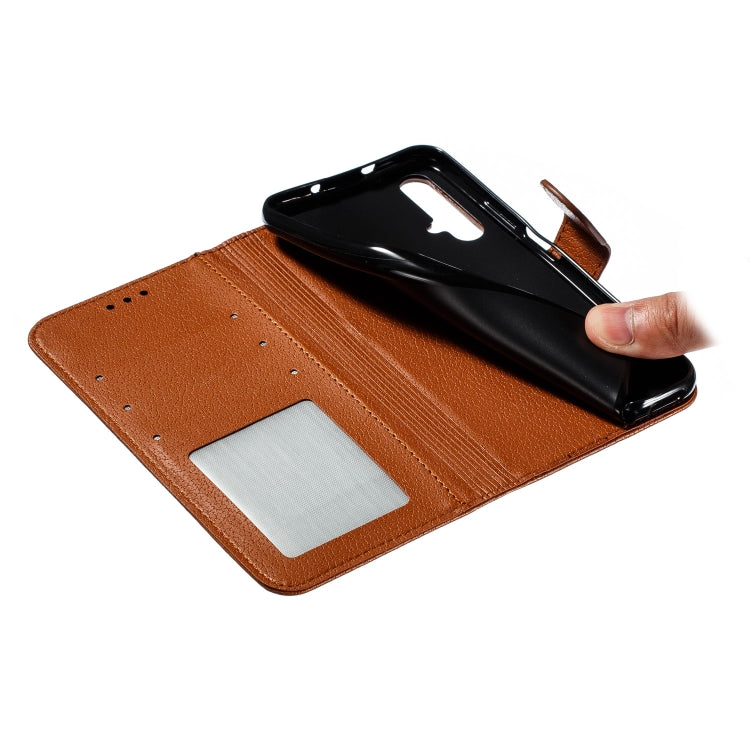 Feather Pattern Litchi Texture Horizontal Flip Leather Case with Wallet & Holder & Card Slots For Huawei Honor 20