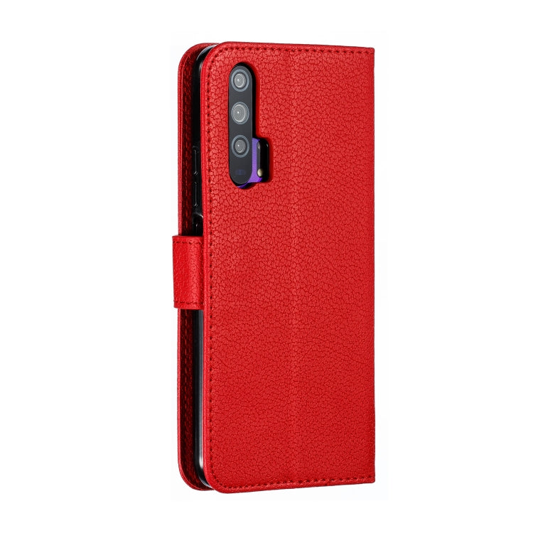 Feather Pattern Litchi Texture Horizontal Flip Leather Case with Wallet & Holder & Card Slots For Huawei Honor 20 Pro