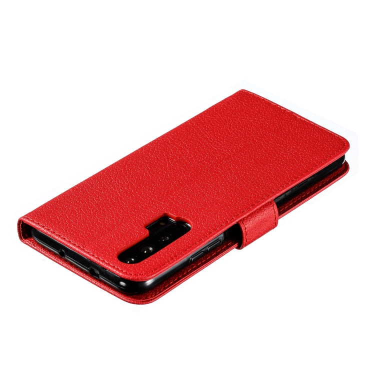 Feather Pattern Litchi Texture Horizontal Flip Leather Case with Wallet & Holder & Card Slots For Huawei Honor 20 Pro